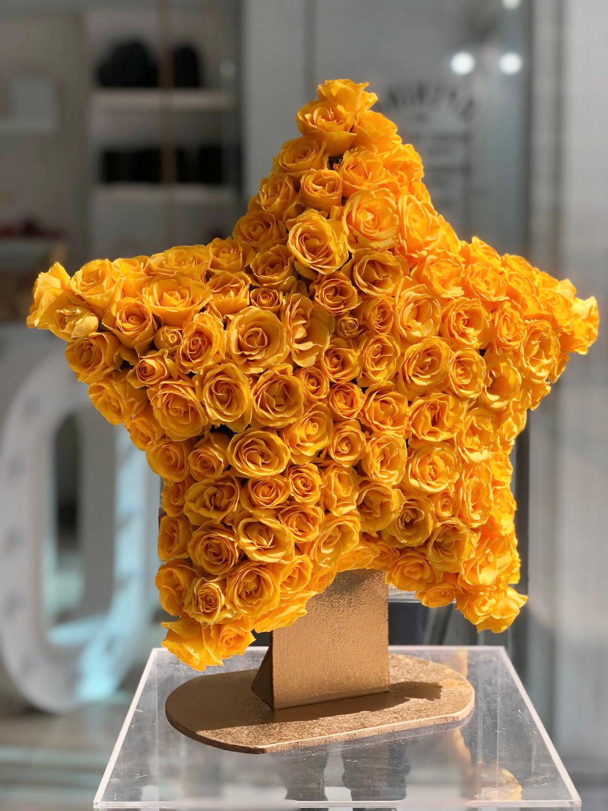 Golden Star Rose Arrangement