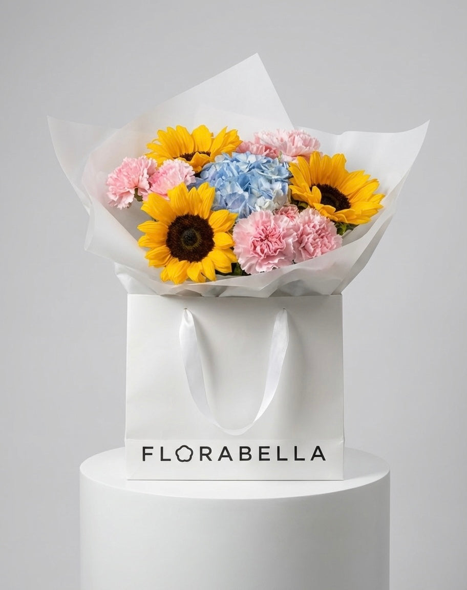 Sunflower & Carnation Bouquet