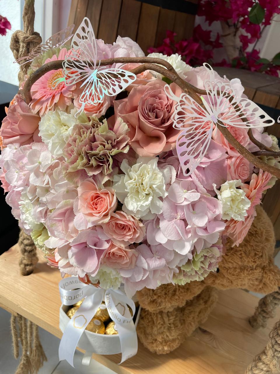 Sweet Pink Delight with Teddy