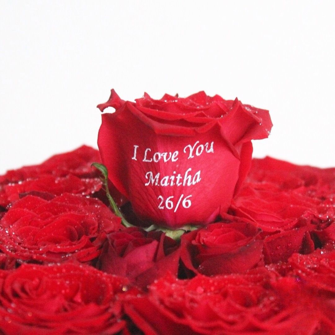 Printed Rose: In a Box of Roses