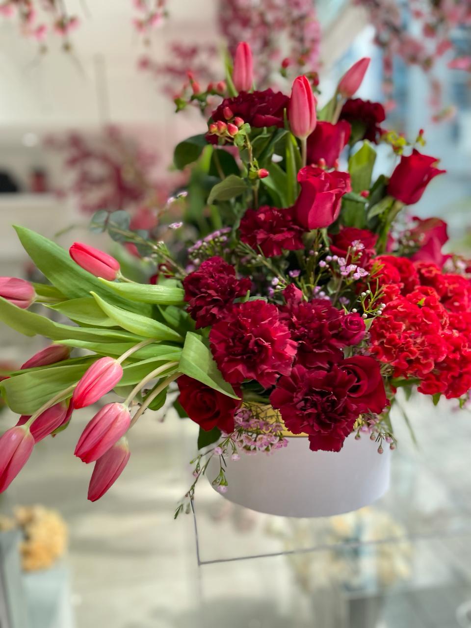 Red Mixed Flowers