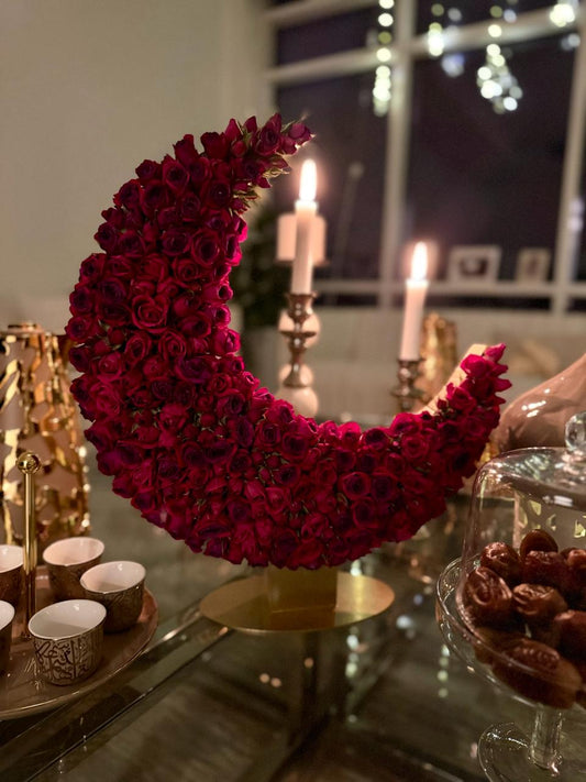 Lunar Elegance Standing Crescent for Eid