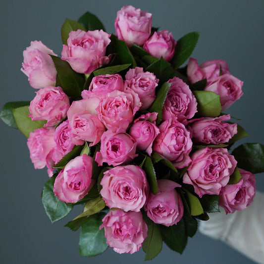 A Bunch of Dark Pink Roses