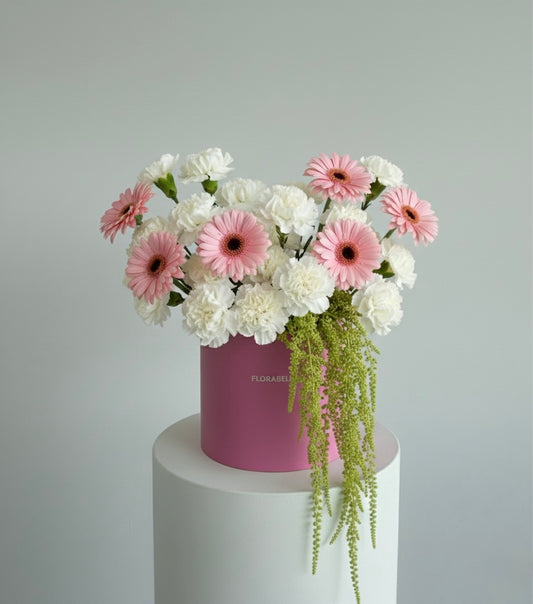 Pink & White Hatbox