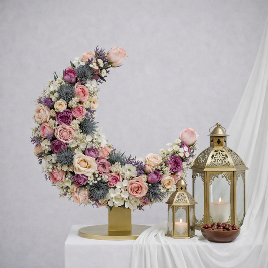 Mixed Flower Standing Crescent