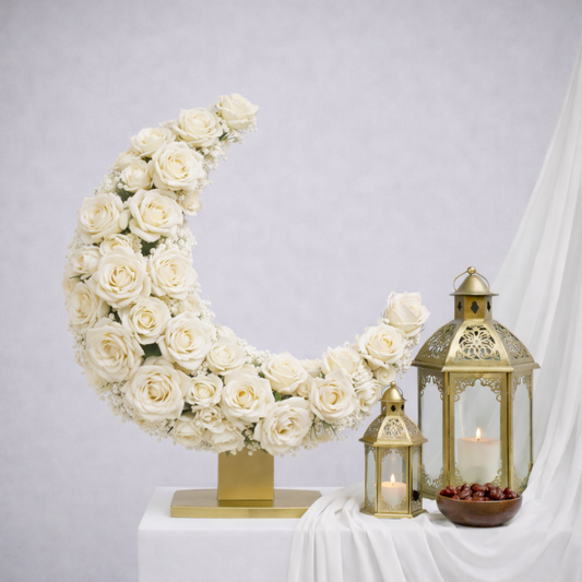 White Rose Standing Crescent