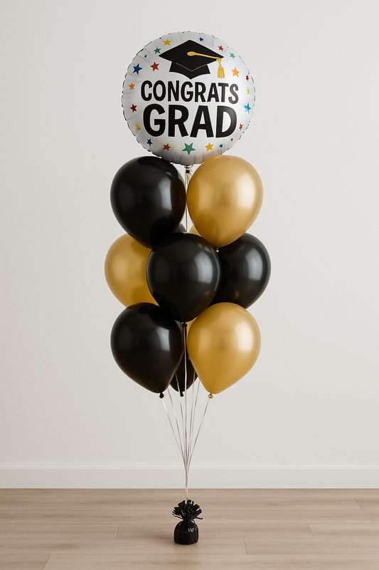 congrats grad helium balloons