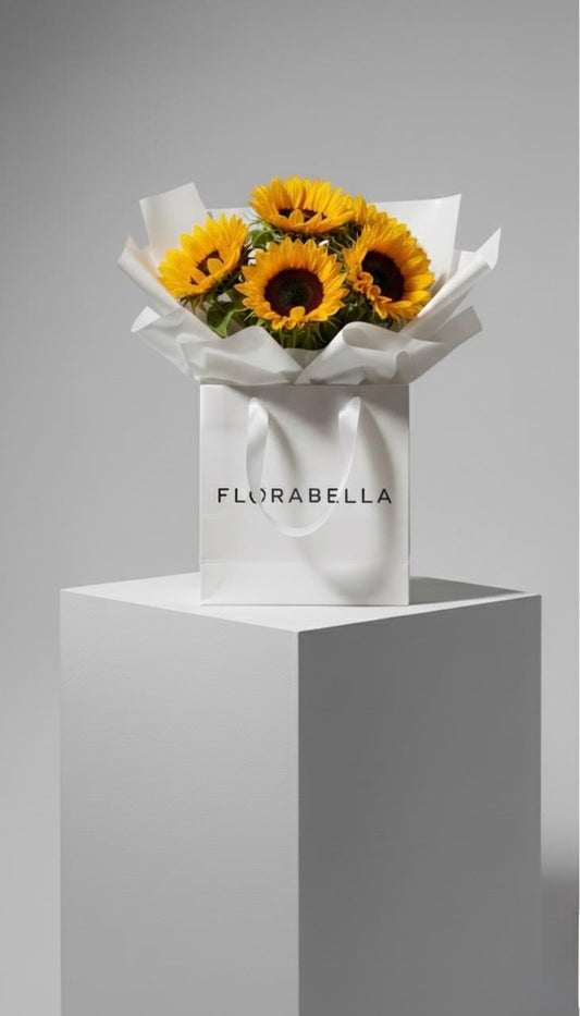 Sunflowers – Paper Bag Bouquet