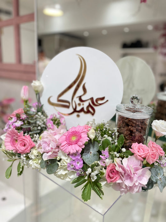 Flowers and chocolates for Eid